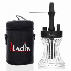 Aladin Shisha 2 go Alu Black Наргиле с Чанта