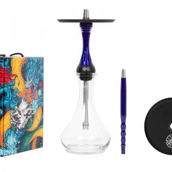 Alpha Hookah Model X Dark Blue Наргиле с вкл. Ваза