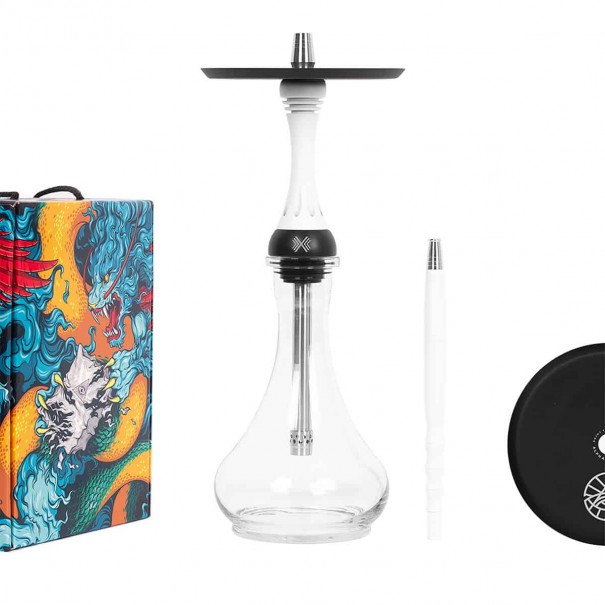 Alpha Hookah Model X Snow White Наргиле с вкл. Ваза, 759, Alpha Hookah