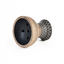 Alpha Hookah Turk Design Black Matte Тради Чашка за Наргиле