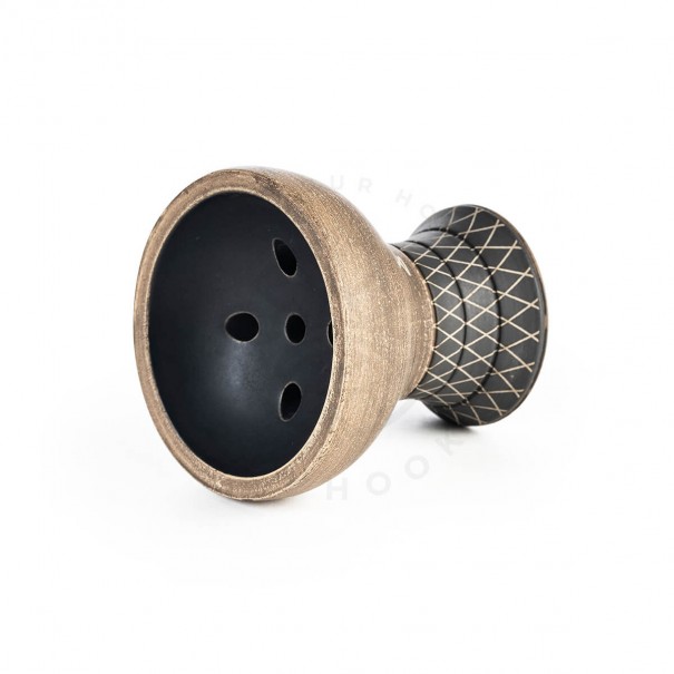 Alpha Hookah Turk Design Black Matte Тради Чашка за Наргиле, 1944, Чашки