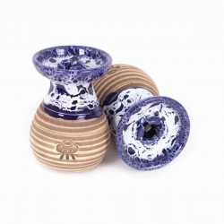 Astro Shisha Sputnik Marble Blue White Фънел Чашка за Наргиле