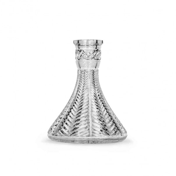 Caesar Crystal Bohemiae Cone Leaf Cut Clear Кристална Ваза за Наргиле, 1510, Кристални Вази