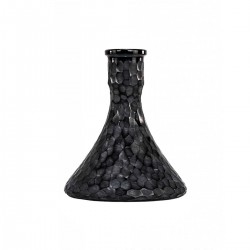 Caesar Crystal Bohemiae Cone Marble Black Кристална Ваза за Наргиле
