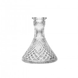 Caesar Crystal Bohemiae Cone Million Cut Clear Кристална Ваза за Наргиле Caesar Crystal Bohemiae Cone Million Cut Clear Кристална Ваза за Наргиле