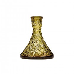 Caesar Crystal Bohemiae Cone Rock Amber Кристална Ваза за Наргиле Caesar Crystal Bohemiae Cone Rock Amber Кристална Ваза за Наргиле
