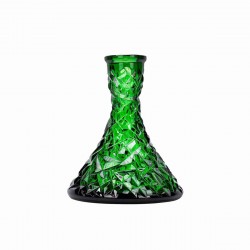 Caesar Crystal Bohemiae Cone Rock Green Кристална Ваза за Наргиле Caesar Crystal Bohemiae Cone Rock Green Кристална Ваза за Наргиле