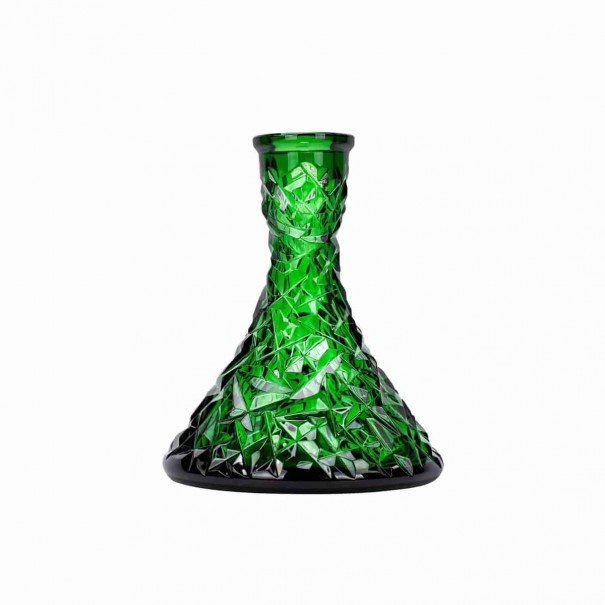 Caesar Crystal Bohemiae Cone Rock Green Кристална Ваза за Наргиле, 1531, Кристални Вази