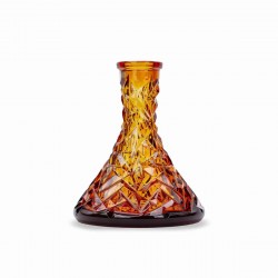 Caesar Crystal Bohemiae Cone Rock Orange Кристална Ваза за Наргиле Caesar Crystal Bohemiae Cone Rock Orange Кристална Ваза за Наргиле