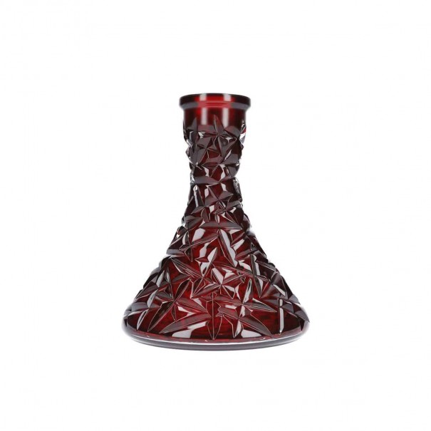 Caesar Crystal Bohemiae Cone Rock Red Кристална Ваза за Наргиле, 319, Кристални Вази