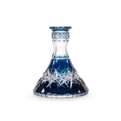Caesar Crystal Bohemiae Cone Wild Cut Azure Кристална Ваза за Наргиле