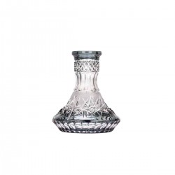 Caesar Crystal Bohemiae Cone Wild Cut Iced Grey Mini Кристална Ваза за Наргиле Caesar Crystal Bohemiae Cone Wild Cut Iced Grey Mini Кристална Ваза за Наргиле