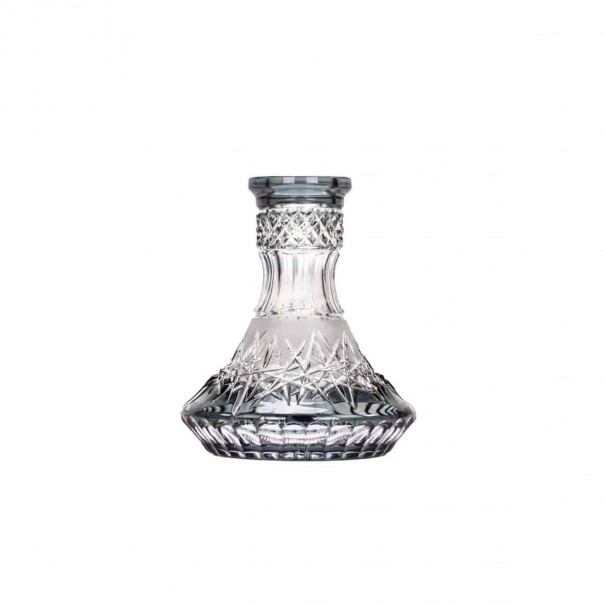 Caesar Crystal Bohemiae Cone Wild Cut Iced Grey Mini Кристална Ваза за Наргиле, 1512, Кристални Вази