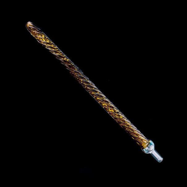 Dschinni Straight Regular Spiral Amber Стъклен Накрайник за Наргиле, 1566, Стъклени Накрайници за Маркучи Dschinni Straight Regular Spiral Amber Стъклен Накрайник за Наргиле, 1566, Стъклени Накрайници за Маркучи