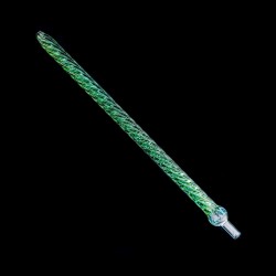 Dschinni Straight Regular Spiral Green Стъклен Накрайник за Наргиле Dschinni Straight Regular Spiral Green Стъклен Накрайник за Наргиле