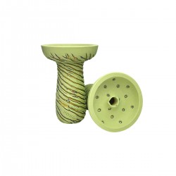 KONG Phunnel Lava White Green Фънел Чашка за Наргиле