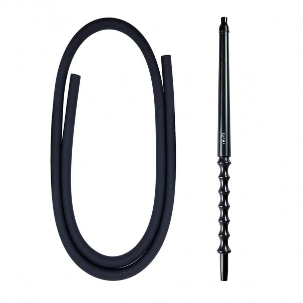 Karma Hookah Black Alu Накрайник с вкл. Маркуч за Наргиле, 1599, Силиконови Маркучи