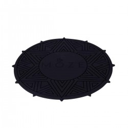 MOZE Shisha Coaster Mat 23x23 Black Поставка за Наргиле