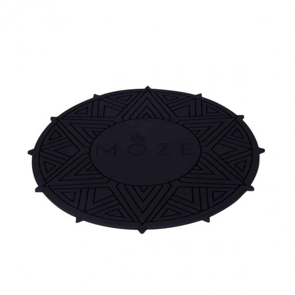 MOZE Shisha Coaster Mat 23x23 Black Поставка за Наргиле, 1347, Подложки и Матове MOZE Shisha Coaster Mat 23x23 Black Поставка за Наргиле, 1347, Подложки и Матове