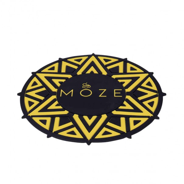 MOZE Shisha Coaster Mat 23x23 Yellow Поставка за Наргиле, 1352, Подложки и Матове