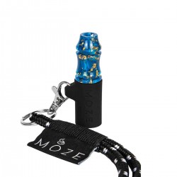 MOZE Shisha Gold Blue Персонален Мундщук за Наргиле