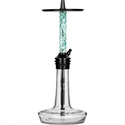 MOZE VARITY Lounge Black Steel Clear Wavy Mint Наргиле