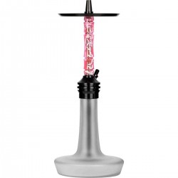 MOZE VARITY Lounge Black Steel Frosted Wavy Pink Наргиле