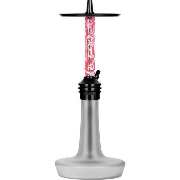 MOZE VARITY Lounge Black Steel Frosted Wavy Pink Наргиле, 724, MOZE Shisha MOZE VARITY Lounge Black Steel Frosted Wavy Pink Наргиле, 724, MOZE Shisha