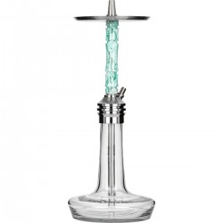 MOZE VARITY Lounge Silver Steel Clear Wavy Mint Наргиле