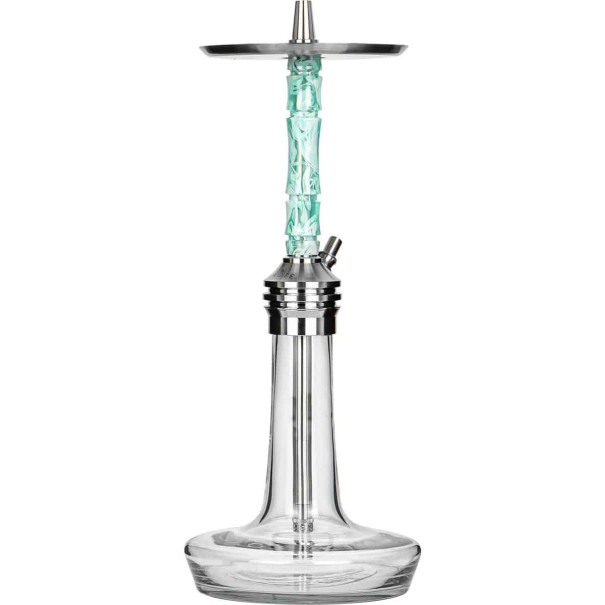 MOZE VARITY Lounge Silver Steel Clear Wavy Mint Наргиле, 736, MOZE Shisha MOZE VARITY Lounge Silver Steel Clear Wavy Mint Наргиле, 736, MOZE Shisha