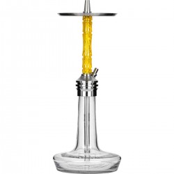 MOZE VARITY Lounge Silver Steel Clear Wavy Yellow Наргиле