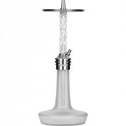 MOZE VARITY Lounge Silver Steel Frosted Wavy Frosted Наргиле