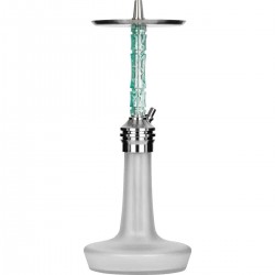 MOZE VARITY Lounge Silver Steel Frosted Wavy Mint Наргиле