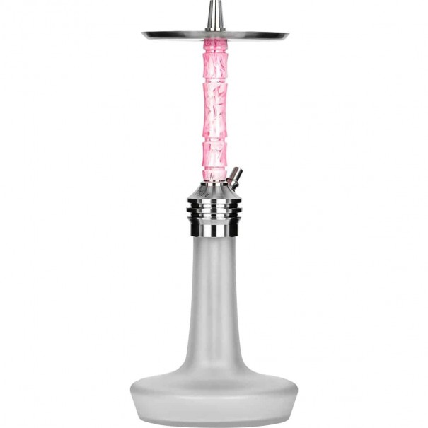 MOZE VARITY Lounge Silver Steel Frosted Wavy Pink Наргиле, 899, MOZE Shisha MOZE VARITY Lounge Silver Steel Frosted Wavy Pink Наргиле, 899, MOZE Shisha