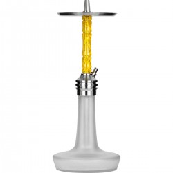 MOZE VARITY Lounge Silver Steel Frosted Wavy Yellow Наргиле