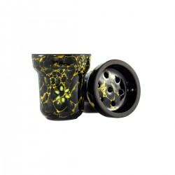 Solaris Adam Glow Yellow Glazed Килър Чашка за Наргиле