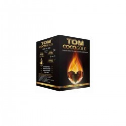 Tom Coco Gold 25 mm 1 Kg Кутия Въглени за Наргиле
