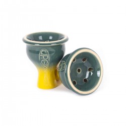 UPG Upgrade Form Big Glazed Green Yellow Тради Чашка ча Наргиле