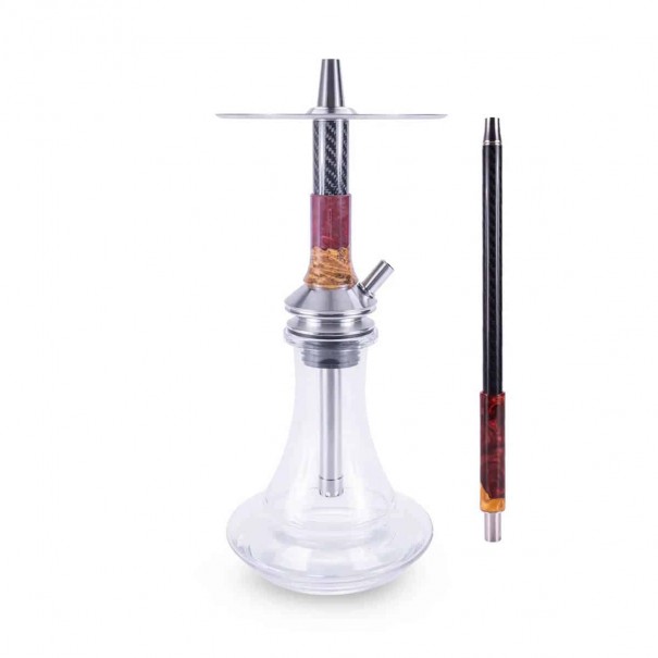 VYRO Shisha Penta Red Clear Наргиле с вкл. Ваза, 1229, Наргилета