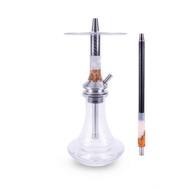 VYRO Shisha Penta White Clear Наргиле с вкл. Ваза, 1230, Наргилета