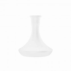 White Matte Ваза за Наргиле на Тапа